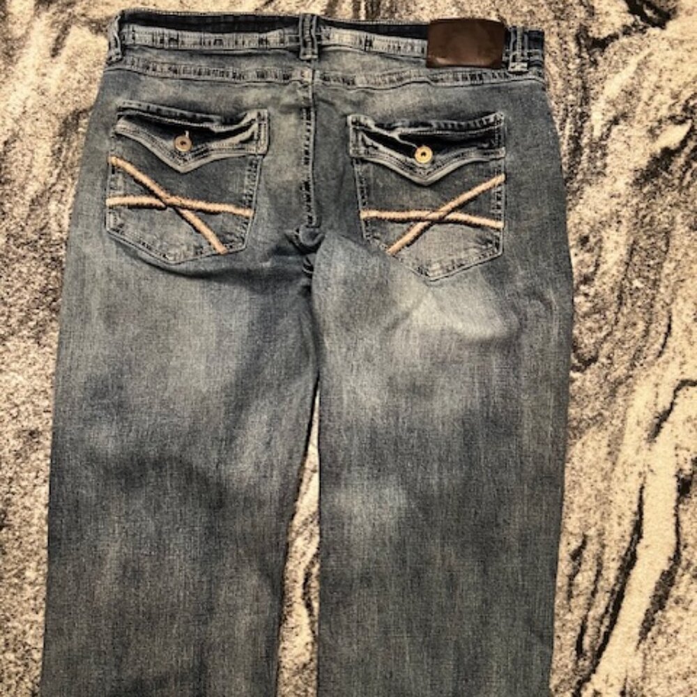 TK‎ Axel Slim Boot men's denim jeans "WEARHARDER SECOND TO NONE" Men size 36x32